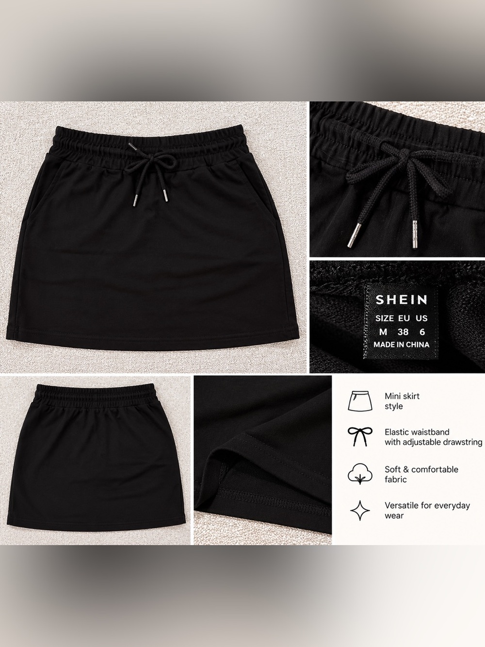 Shein mini pocket skirt